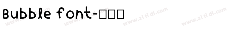 Bubble font字体转换